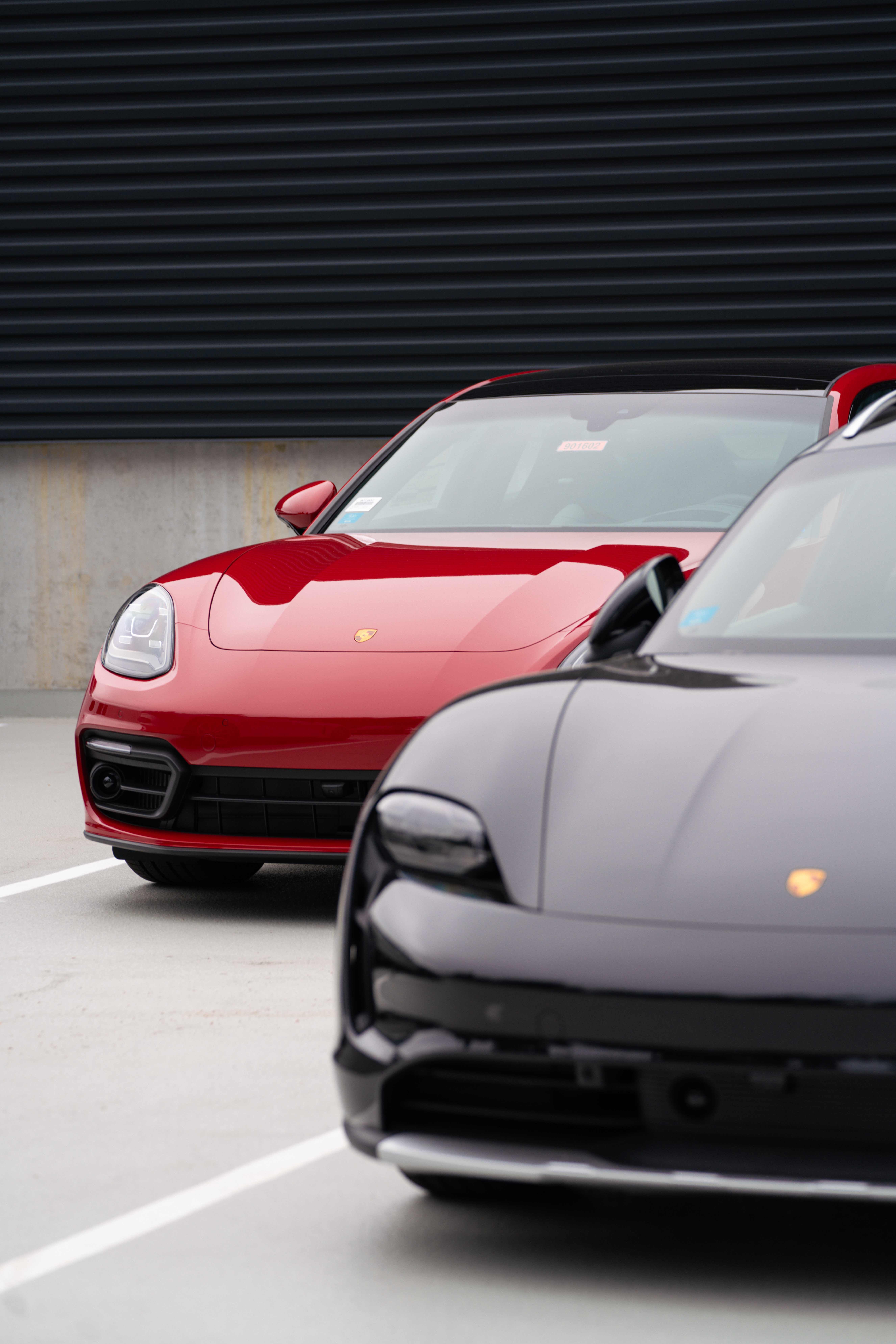 Porsche Red Car, black car in Seattle North
